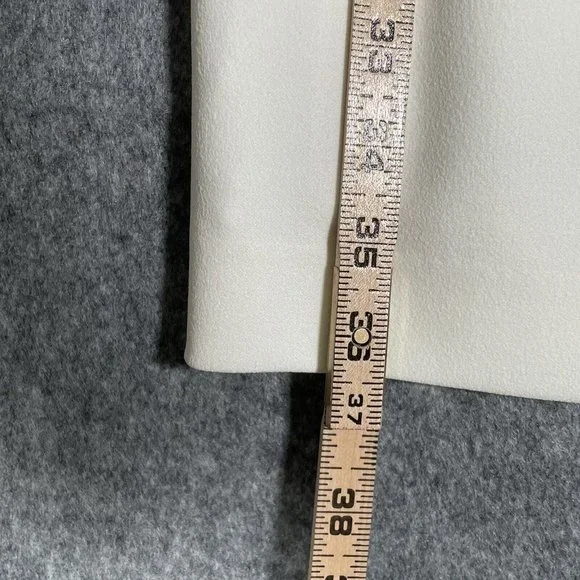 Tahari White Lace Sheath Dress Size 8 Stretch Crepe Elegant Fashion - Picture 8 of 11